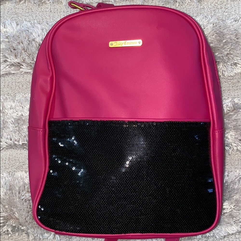Pink and Black Juicy Couture backpack